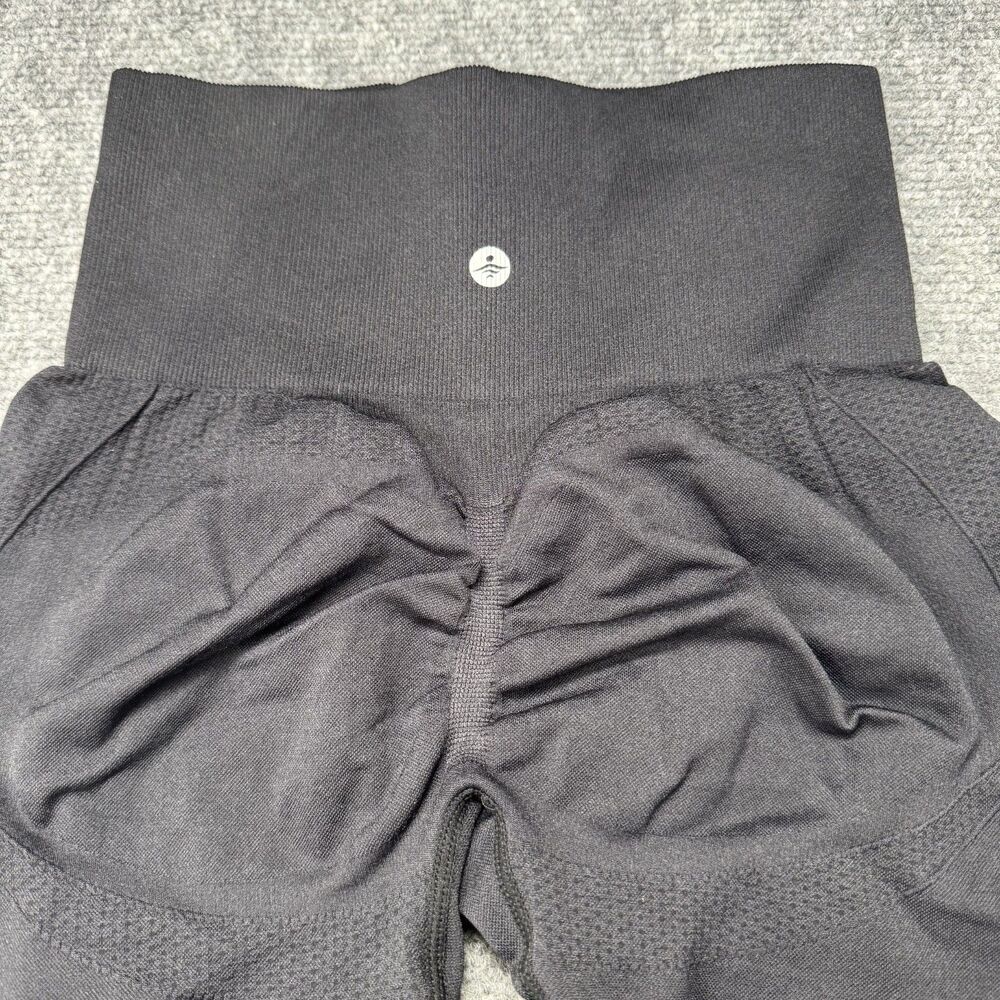 Seamless Scrunch Butt High Waisted Leggings Black Size S Yoga Gym Activewear - Picture 4 of 6
